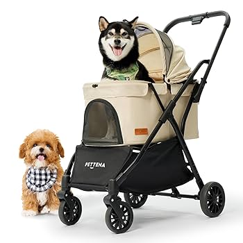 Amazon.co.jp: 【ワンタッチ重力折畳式】PETTENA ペットカート